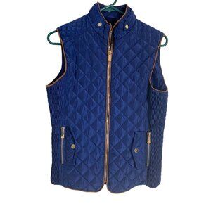 SPECIAL ONE By ROCK REVOLUTION Womens Size S Navy, Quilted, Zip Front, Fur Lined